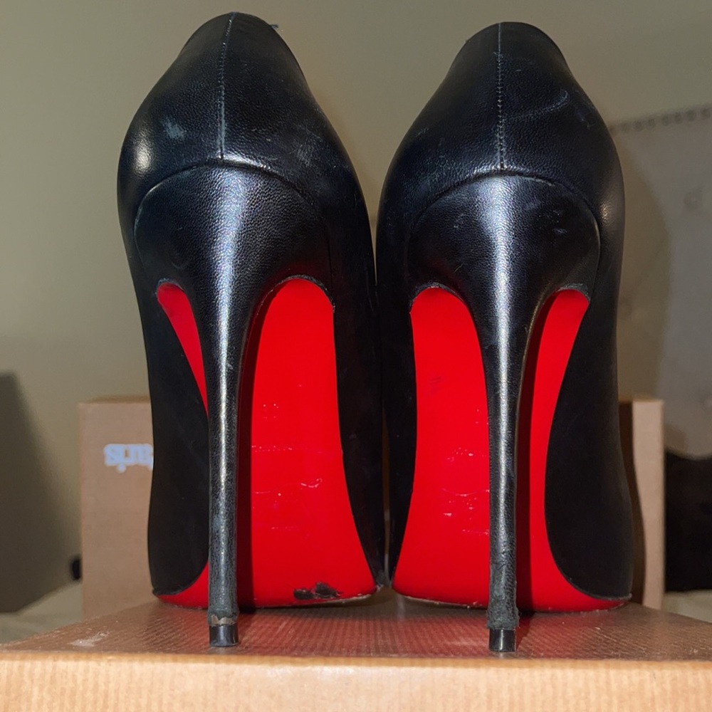 Christian Louboutin Pigalle Follies 100mm Black Leather